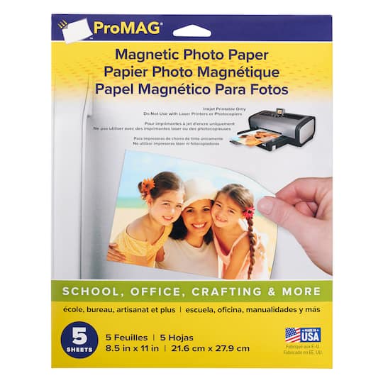 6 Packs: 5 ct. (30 total) ProMAG® 8.5" x 11" Magnetic Photo Paper